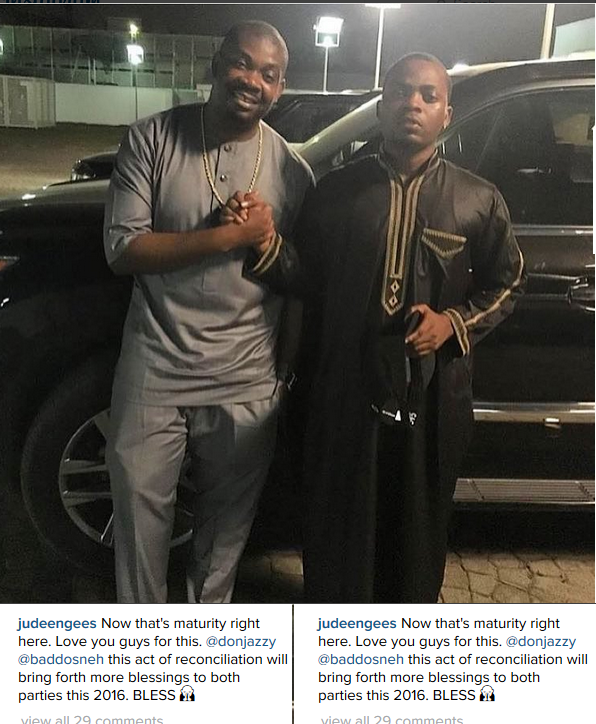 Jude Okoye reacts to Donjazzy and Olamide's reconciliation - gidibase